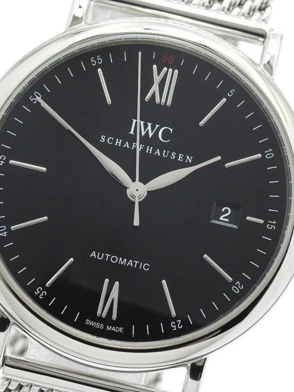 IWC SCHAFFHAUSEN Portofino IW356506 Date black Dial Automatic Men's Watch_955728
